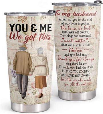 To my husband tumbler - Birthday Gift for Husband from wife & Anniversary Present for Him