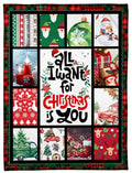 All I Want For Christmas Is You Sherpa Fleece Blanket &quilt