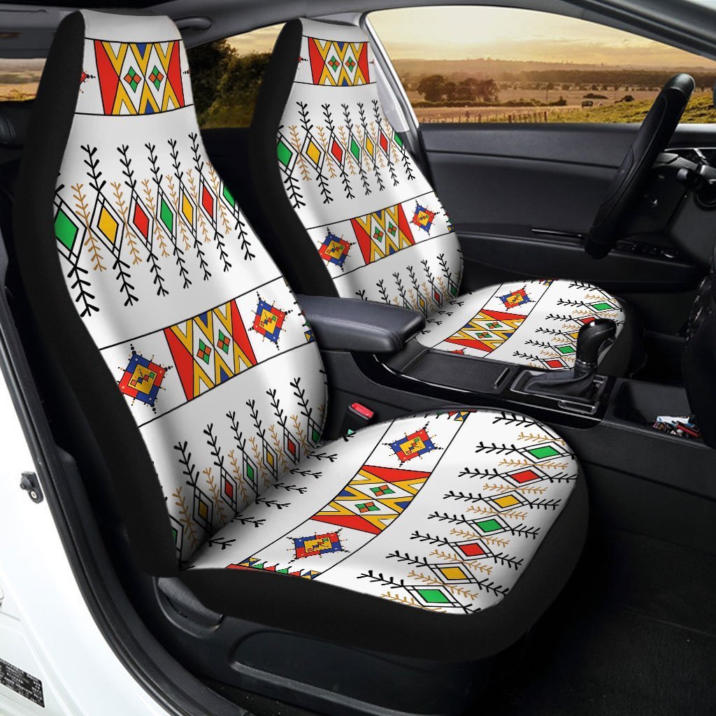 Asiri Pattern Car Seat Covers Custom Traditional Qatar Car Accessories - Gearcarcover - 1