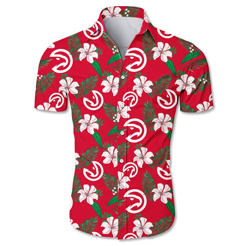 Atlanta Hawks Floral Hawaiian Shirt Fast Shipping for Jeffrey Winter