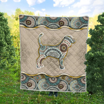 PF 3D Printed Beagle Premium Blanket & Quilt