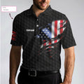 Black American Flag Bowling Custom Polo Shirt Personalized American Flag Bowling Shirt For Bowling Fans - 5