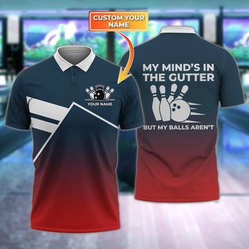 Personalized Name 3D Bowling Polo Shirt