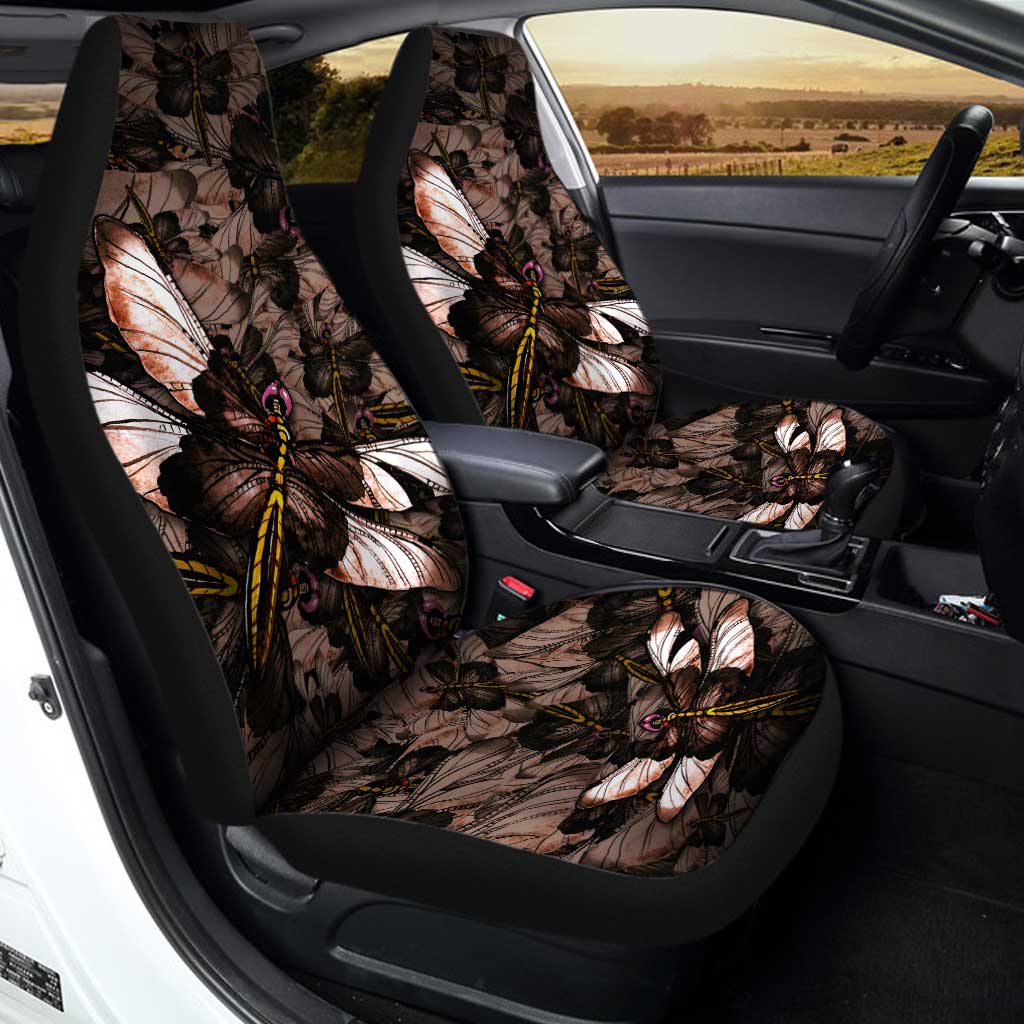 Brown Dragonfly Car Seat Covers Custom Car Accessories - Gearcarcover - 1