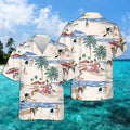 Bull Terrier Summer Beach Hawaiian Shirt, Hawaiian Shirts for Men, Hawaiian Shirts for Men, Aloha Beach Shirt