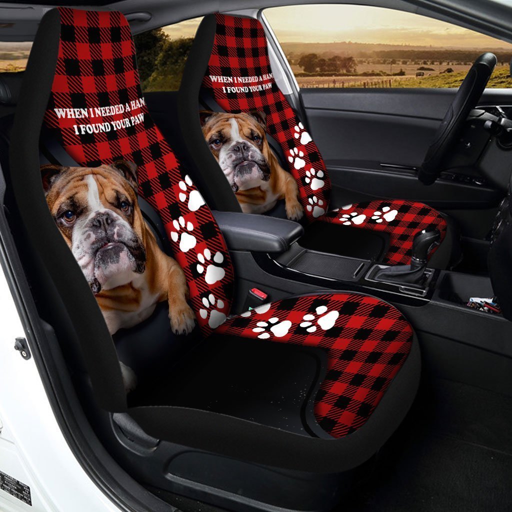 Bulldog Car Seat Covers Custom Dog Lover Car Accessories - Gearcarcover - 1