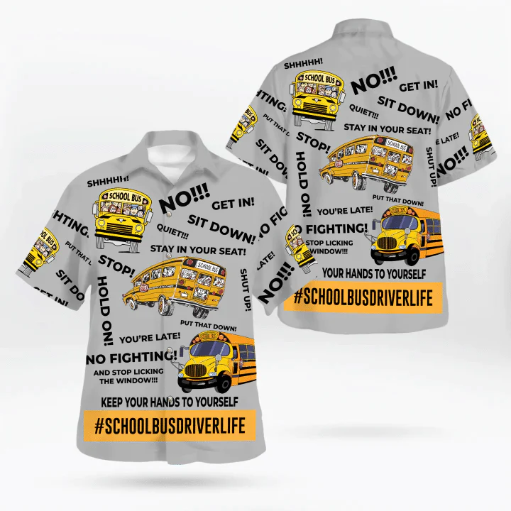 Bus Driver Hawaiian Shirt For Men, Bus Driver Lover Gifts