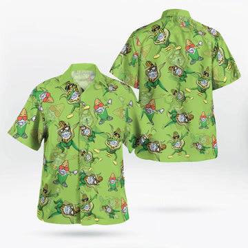 Busch Light Night Hawaiian Short Sleeve Hawaiian Shirt