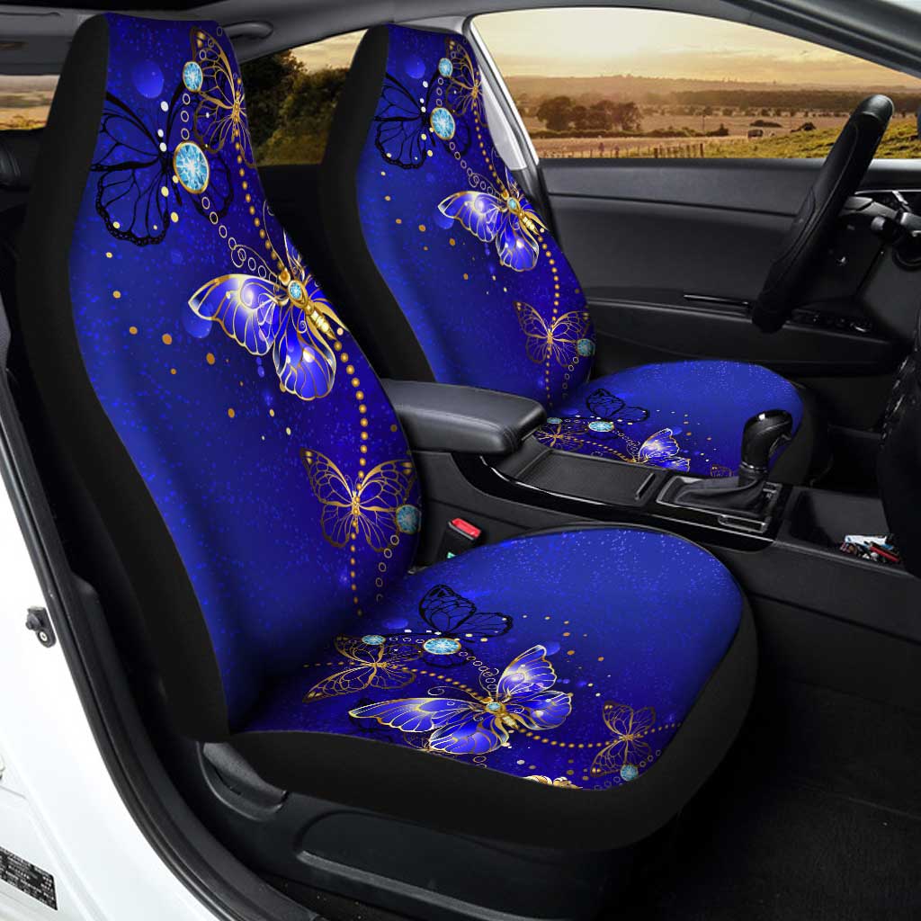 Butterfly Car Seat Covers Custom Blue Car Accessories Car Accessories - Gearcarcover - 1