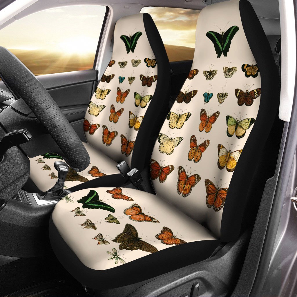 Butterfly Car Seat Covers Custom Pattern Insects Car Accessories