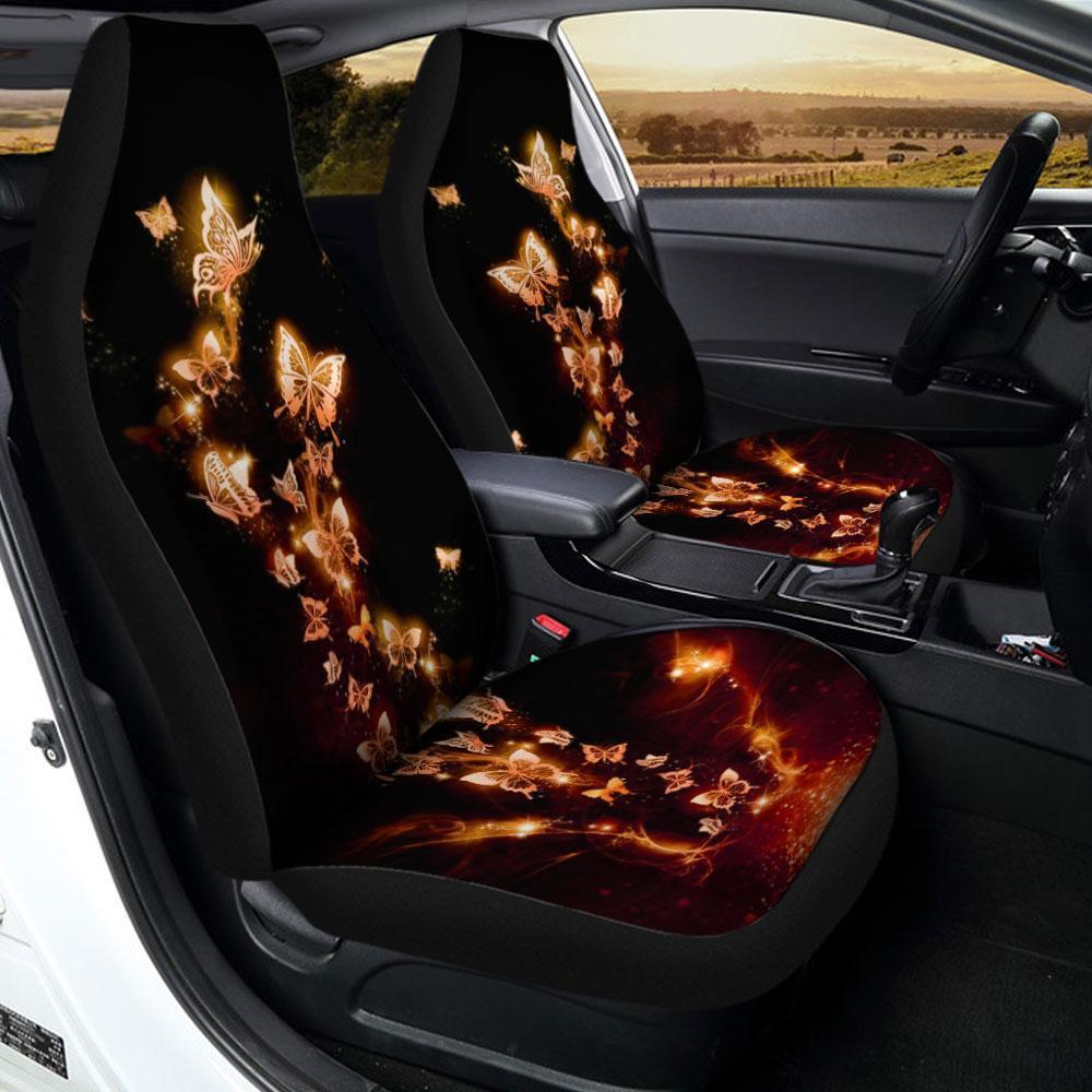 Butterfly Car Seat Covers Flying Fire Custom Car Accessories - Gearcarcover - 1