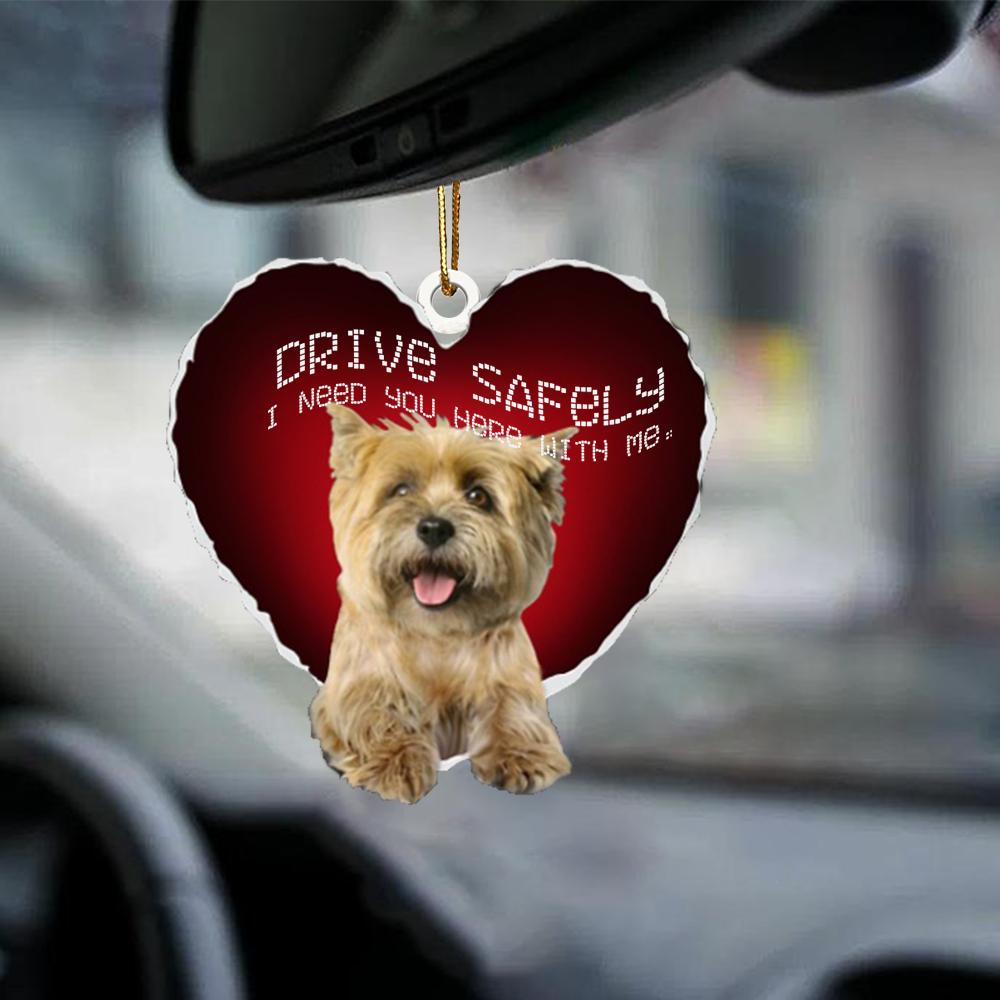 Cairn Terrier Drive Safely Car Hanging Ornament, Gift For Dog Lover