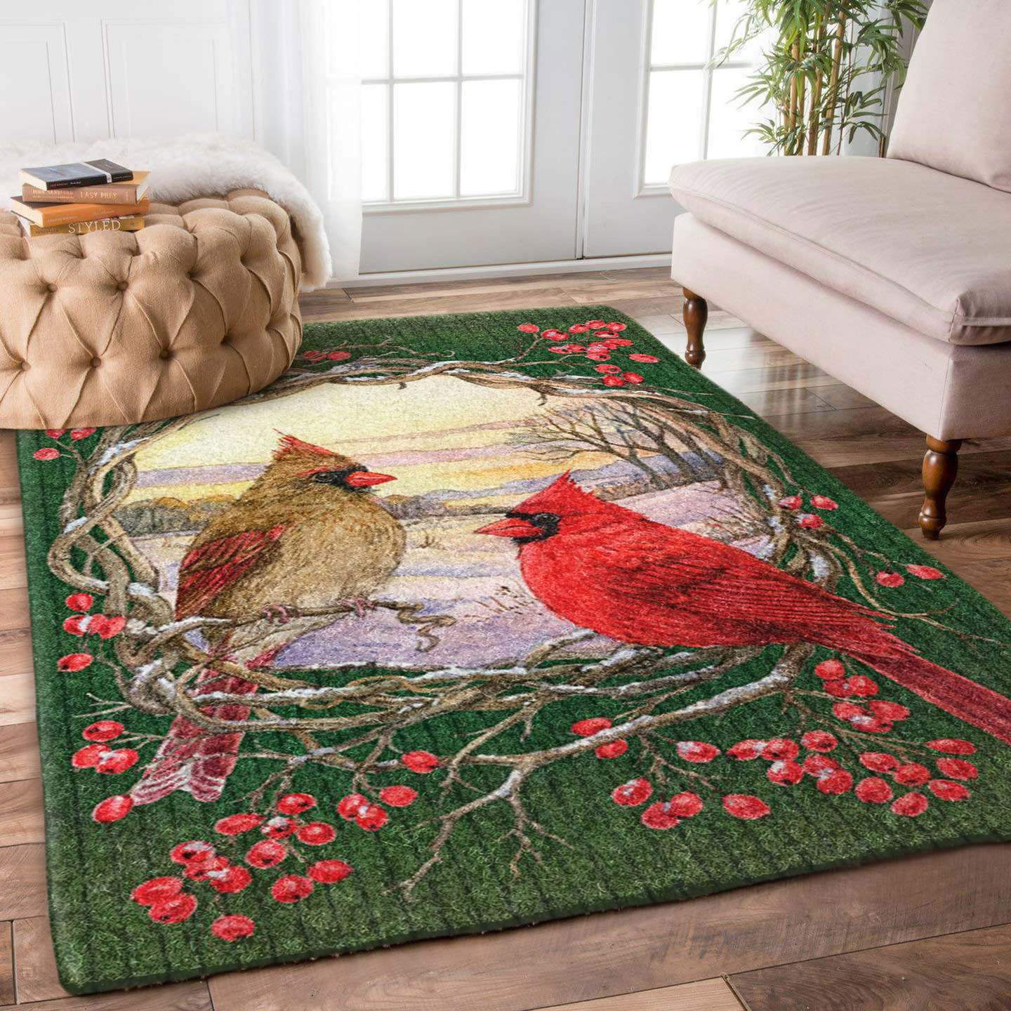 Cardinal Bird Limited Edition Rug living room rug kitchen rug