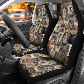 Cat Full Face Car Seat Covers