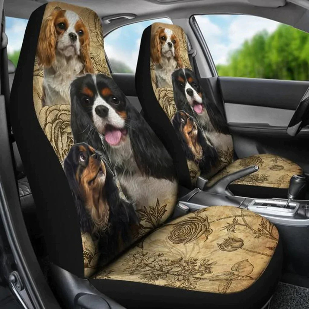 Cavalier King Charles Spaniel Dog Car Seat Cover