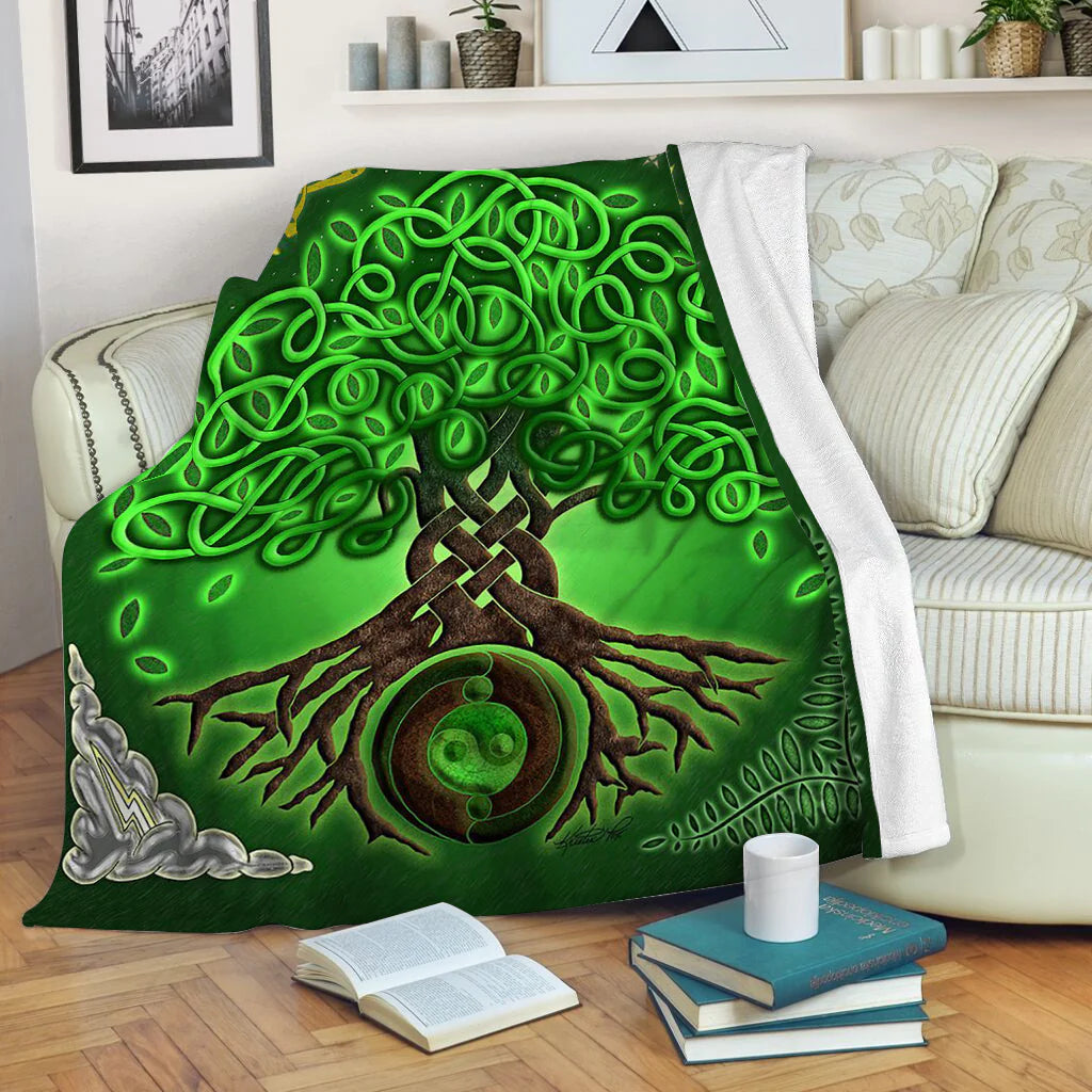 Celtic Irish Prayer Circle Blanket Sofa Bed  Bed Blanket  Irish Gift St.Patrick's Day