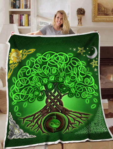 Celtic Irish Prayer Circle Blanket Sofa Bed  Bed Blanket  Irish Gift St.Patrick's Day