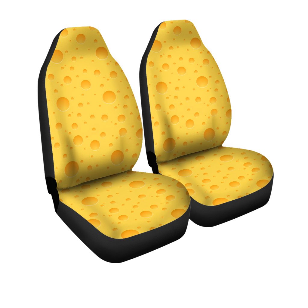 Cheese Car Seat Covers Custom Printed Funny Car Accessories - Gearcarcover - 3