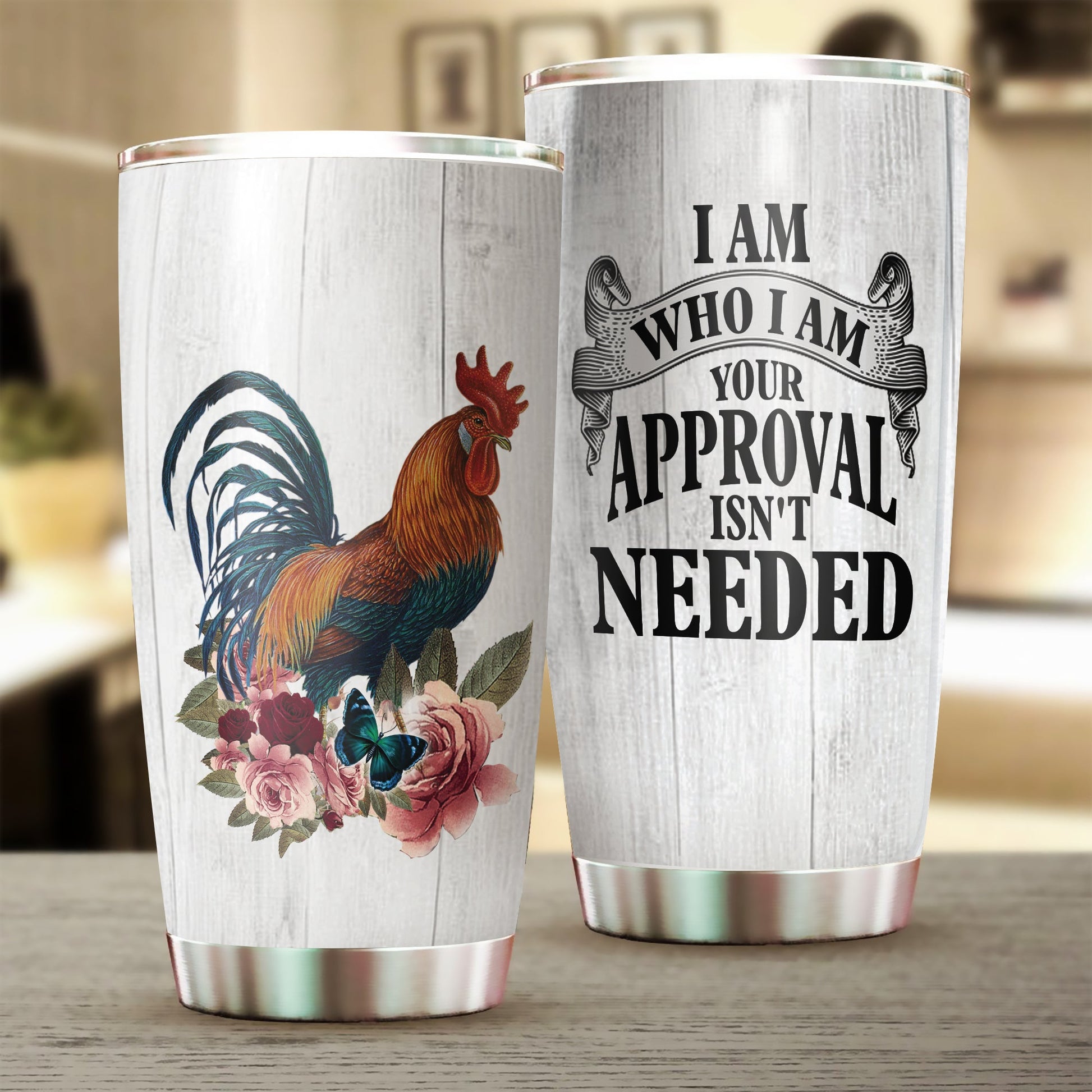 Chicken Tumbler, Gift for Farmers, Cow Lovers, Chicken Lovers 20 OZ car mug cup