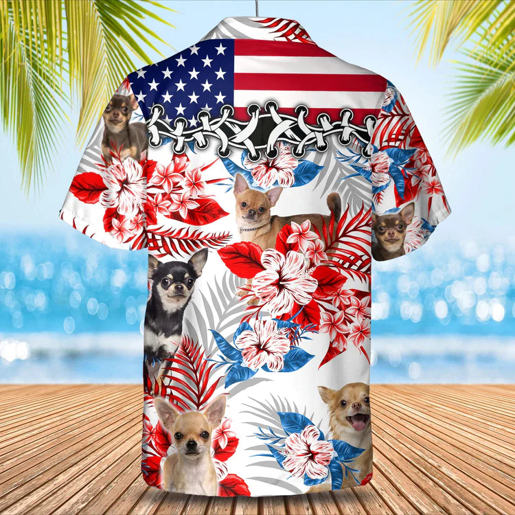 Chihuahua Hawaiian Shirt, Summer aloha shirt, Men Hawaiian shirt, Women Hawaiian shirt
