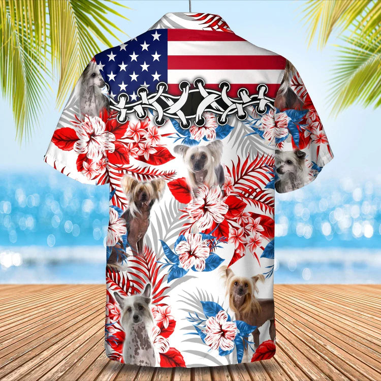 Chinese Crested Hawaiian Shirt - Gift for Summer, Summer aloha shirt, Hawaiian shirt for Men and women