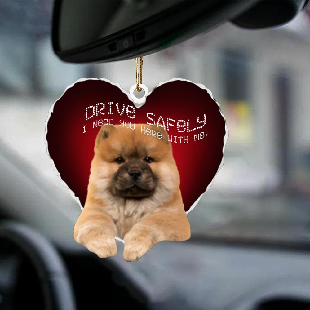 Chow Chow Drive Safely Car Hanging Ornament, Gift For Dog Lover