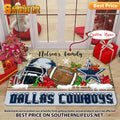 ANFL09-Dallas Cowboys X-Mas Football Doormat - Custom name