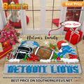 ANFL11-Detroit Lions X-Mas Football Doormat - Custom name