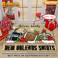 ANFL20-New Orleans Saints X-Mas Football Doormat - Custom name