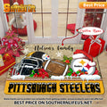 ANFL25-Pittsburgh Steelers X-Mas Football Doormat - Custom name