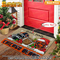ANFL06-Chicago Bears X-Mas Football Doormat - Custom name