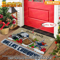 ANFL09-Dallas Cowboys X-Mas Football Doormat - Custom name