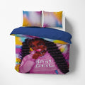 Colorful Long Hair Black Girl Baby Girl Personalized Name On Shirt Of Bedding Set, Gifts for Black Girl