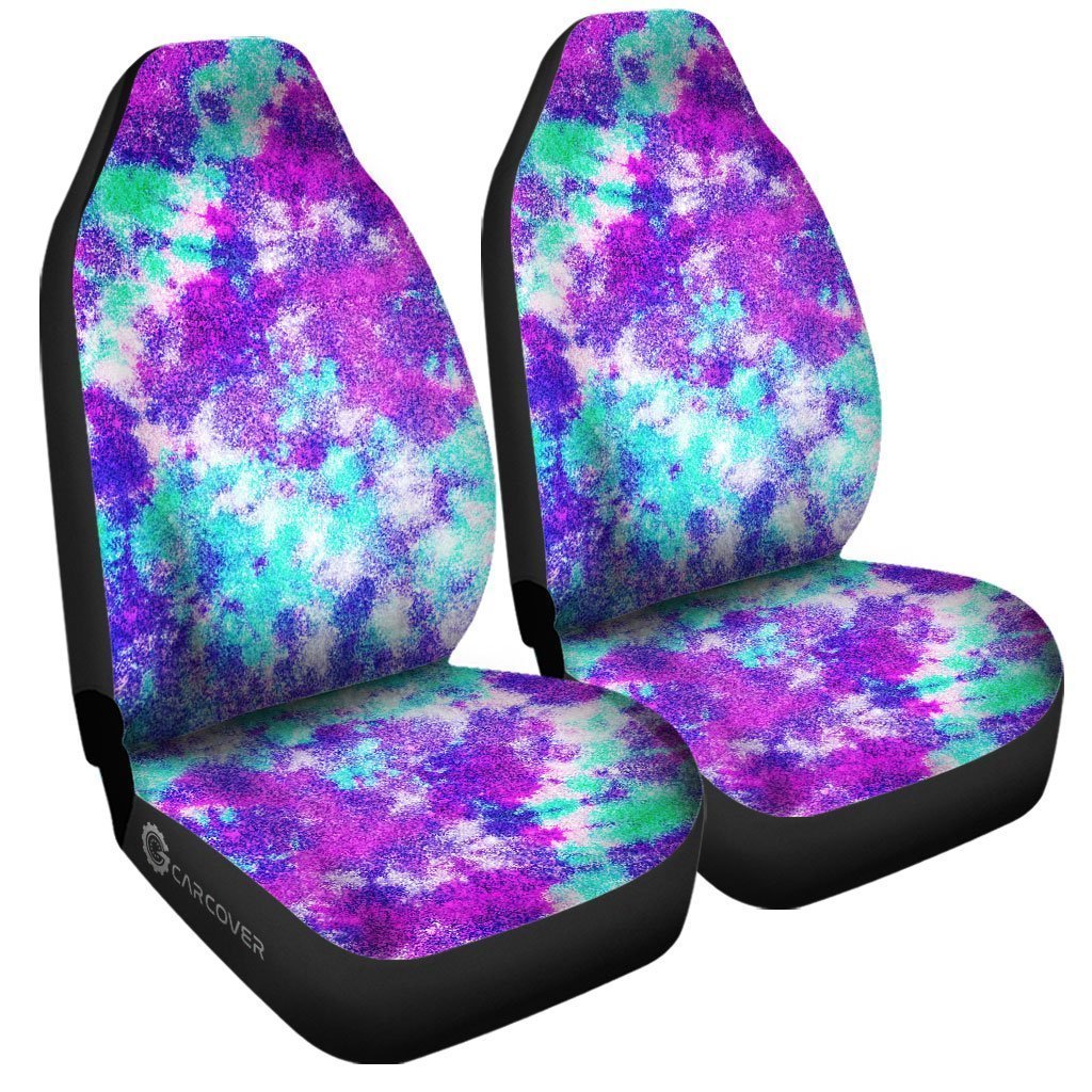 Crumple Tie Dye Car Seat Covers Custom Hippie Car Accessories - Gearcarcover - 3