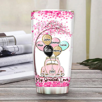 Customized Grandma My Greatest Love tumbler - grandma coffee tumbler, mother's day Gift for Mom, Grandma