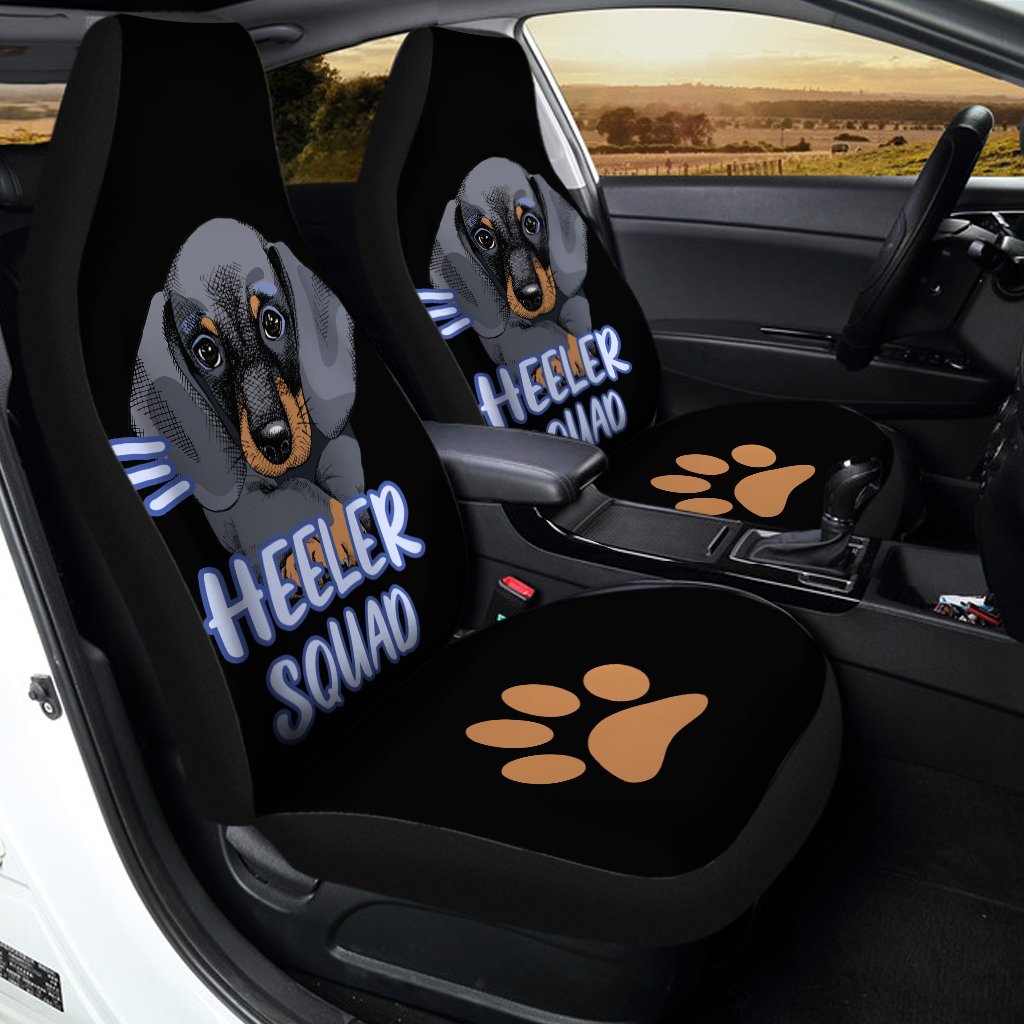 Cute Dog Dachshund Car Seat Covers Custom Car Accessories - Gearcarcover - 1