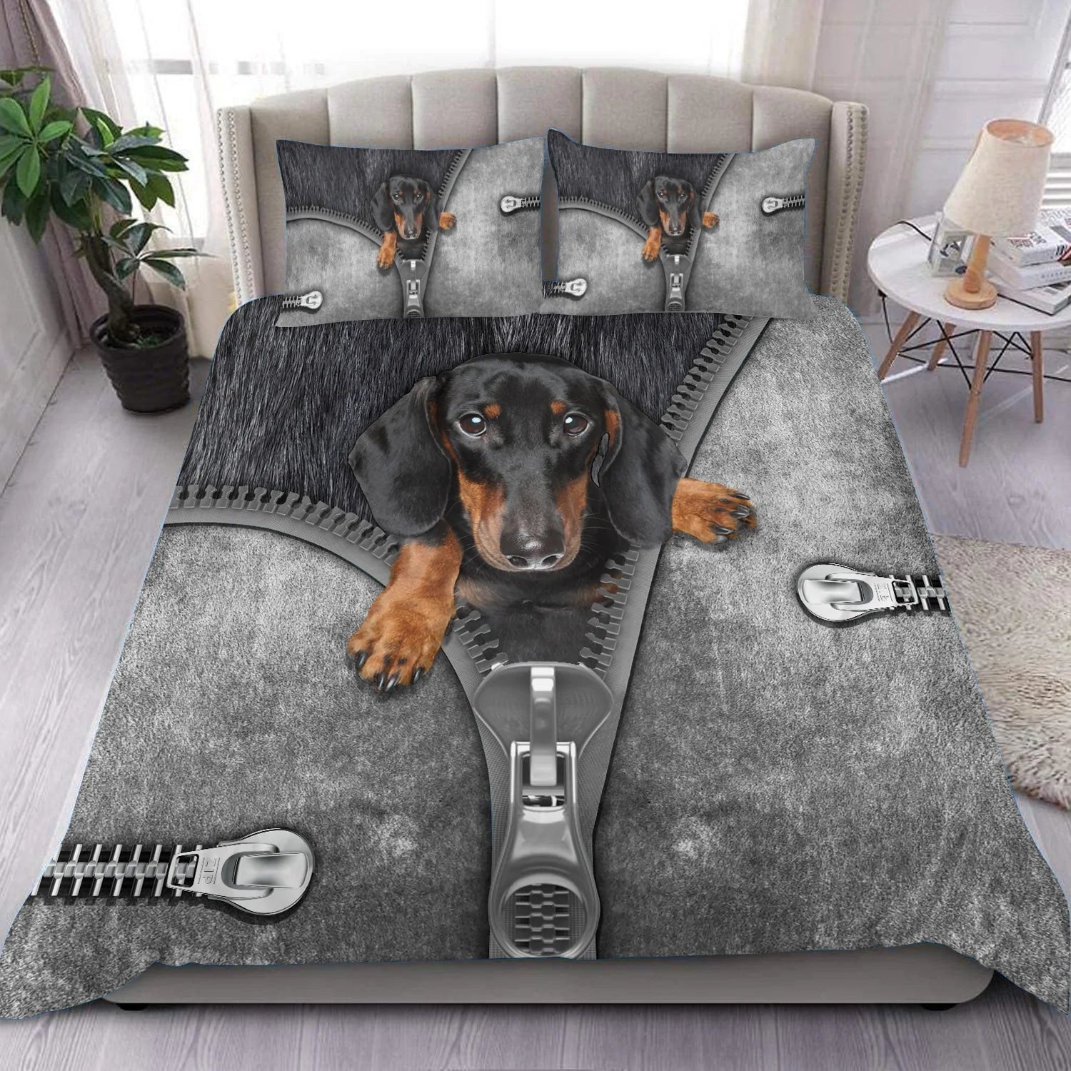 Dachshund Bedding Set, Gift for Dachshund Lovers