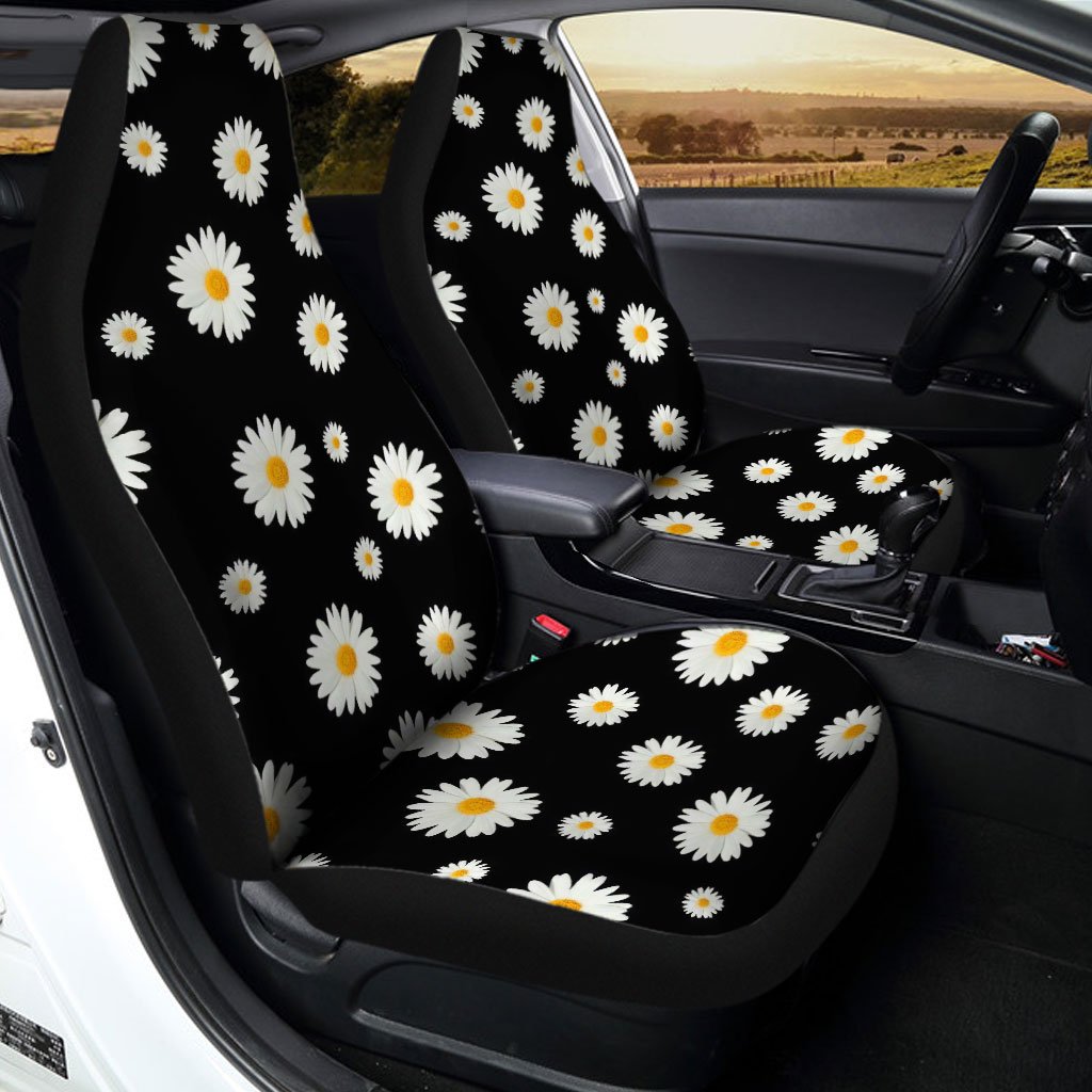 Daisy Car Seat Covers Custom Flower Pattern Car Accessories - Gearcarcover - 1