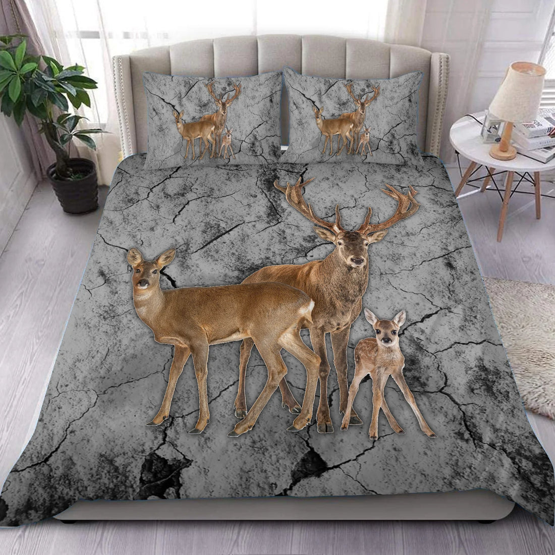 Deer Bedding Set, Gift for Deer Lovers, Hunting Lovers