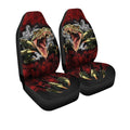 Dinosaur Raptor Car Seat Covers Custom Dinosaur Car Accessories - Gearcarcover - 3