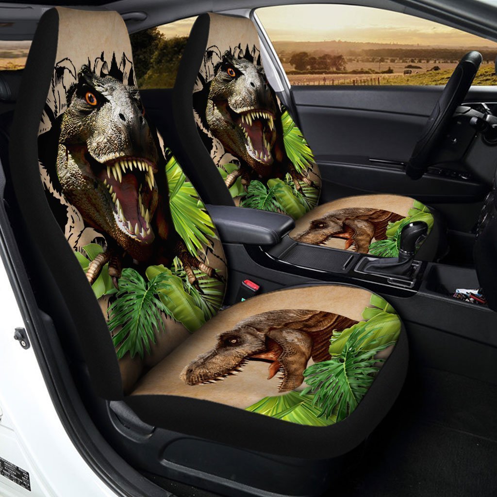 Dinosaur T-Rex Car Seat Covers Custom Car Accessories - Gearcarcover - 1