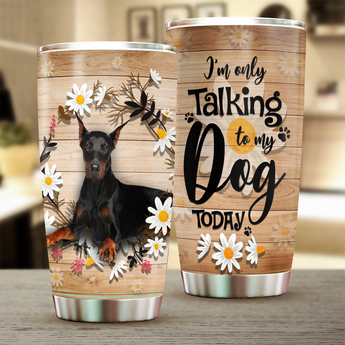 Doberman Tumbler, Gift for Doberman Lovers - TB183PA - BMGifts (formerly Best Memorial Gifts)