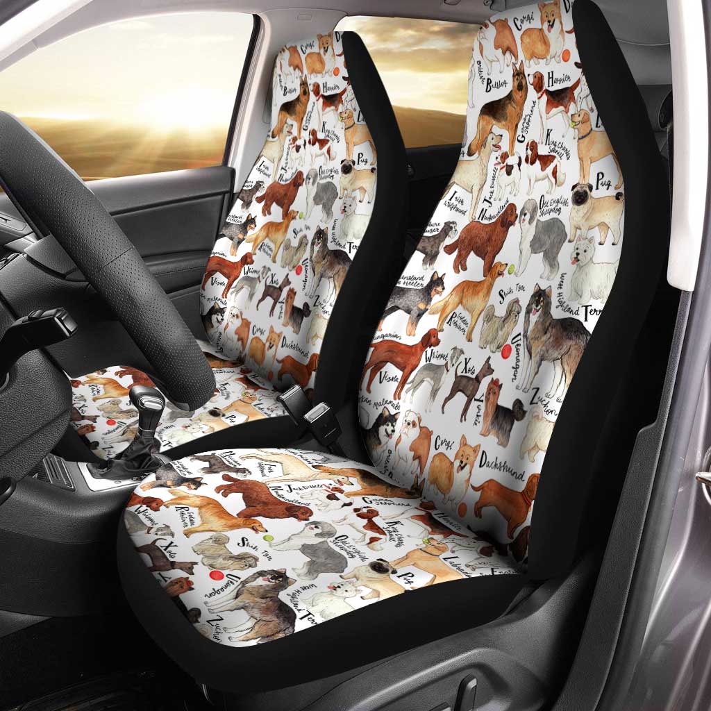 Dog Breeds Car Seat Covers Custom Dog Car Accessories - Gearcarcover - 1