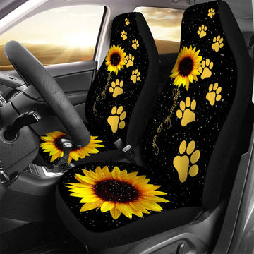 Dog Footprint Car Seat Cover You Are My Sunshine Car Seat cover