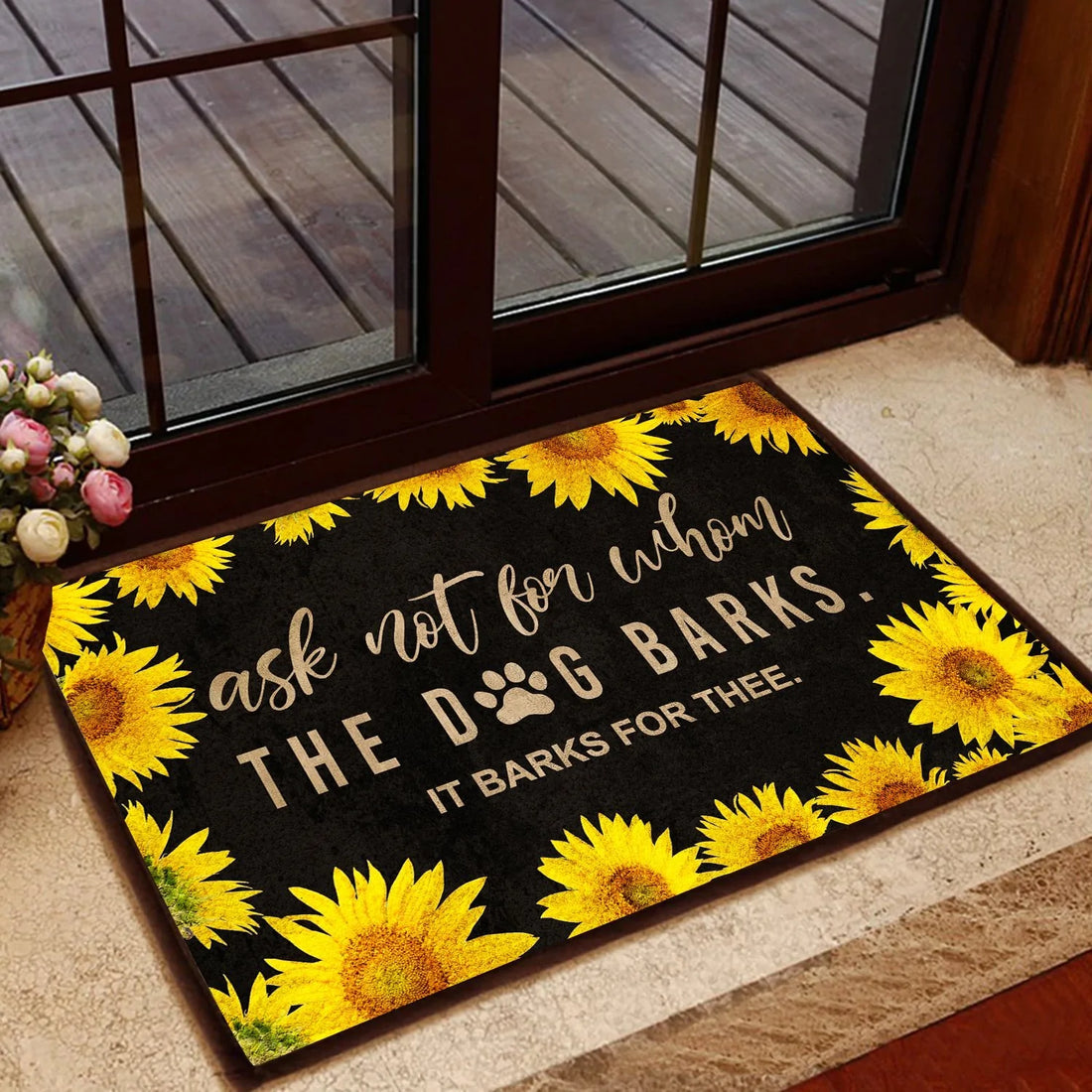 Dog Lovers Door Mat The Dog Barks