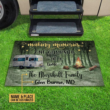 Door Mat Camping Making Memories One Campsite Personalized