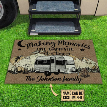 Door Mat Camping Making Memories Personalized