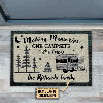 Door Mat Camping One Campsite Personalized