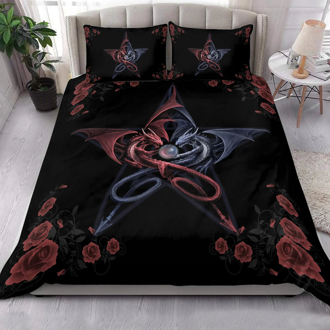 Dragon Bedding Set, Gift for Dragon Lovers