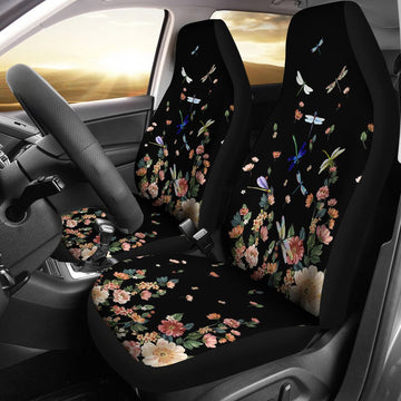 Dragonfly Adoro Farm Car Seat Covers, Car Seat Set Of Two, Automotive Seat Covers